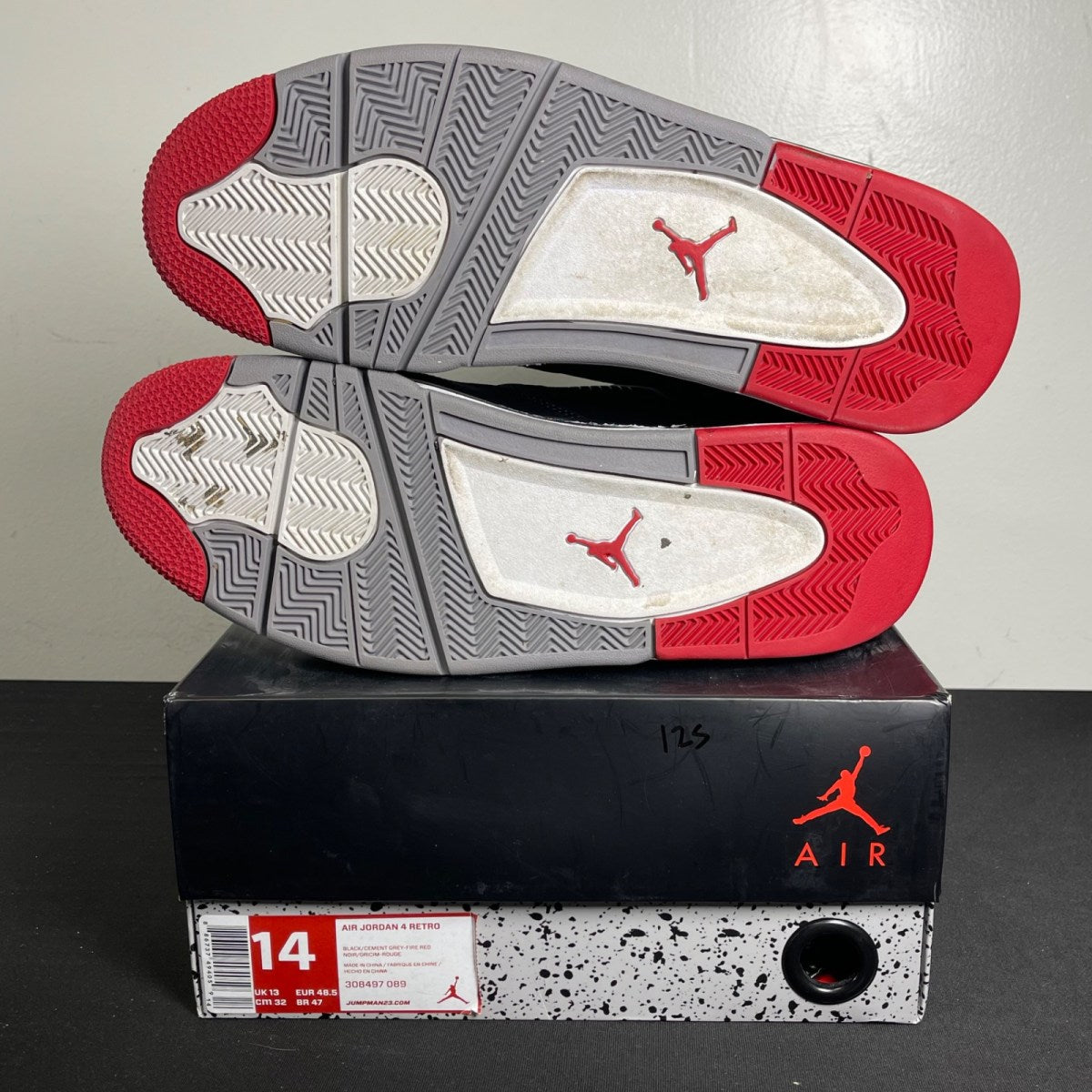 Jordan 4 Retro Black Cement (2012) (Size 14) - Image 5