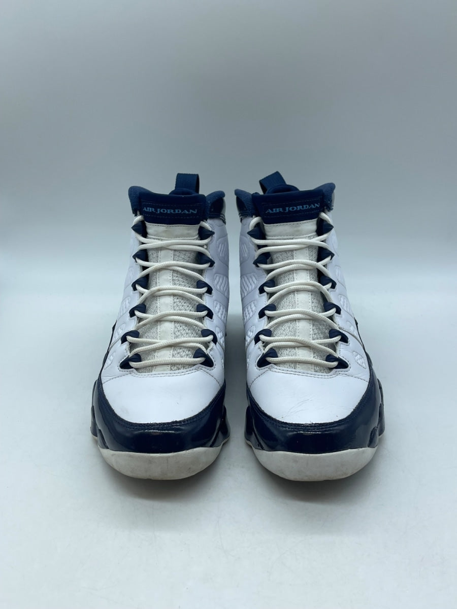 Jordan 9 Retro Pearl Blue 9 (Moderately Worn Pre-Owned)JordanWhite/University Blue-Midnight Navy - Image 2