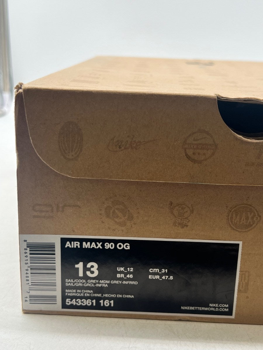 Nike Air Max 90 Infrared Vintage (2013) 13 (Moderately Worn Pre-Owned) - Image 9