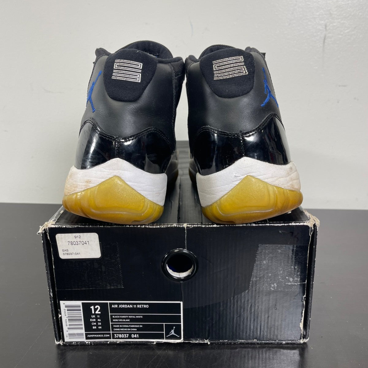 Jordan 11 Retro Space Jam (2009) 12 (Moderately Worn Pre-Owned)JordanBlack/Varsity Royal-White - Image 4