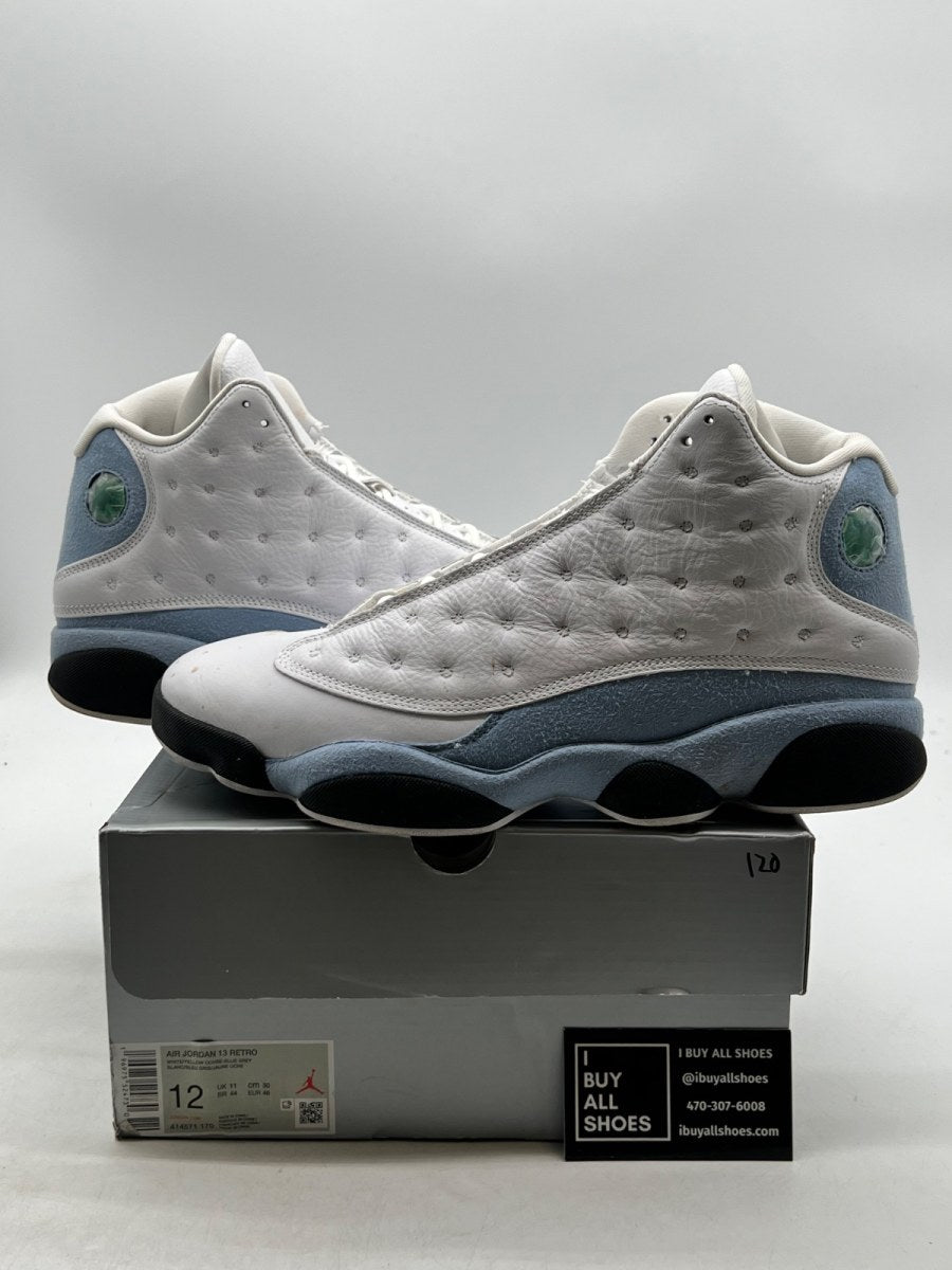 Jordan 13 Retro Blue Grey 12 (Moderately Worn Pre-Owned) - Image 1