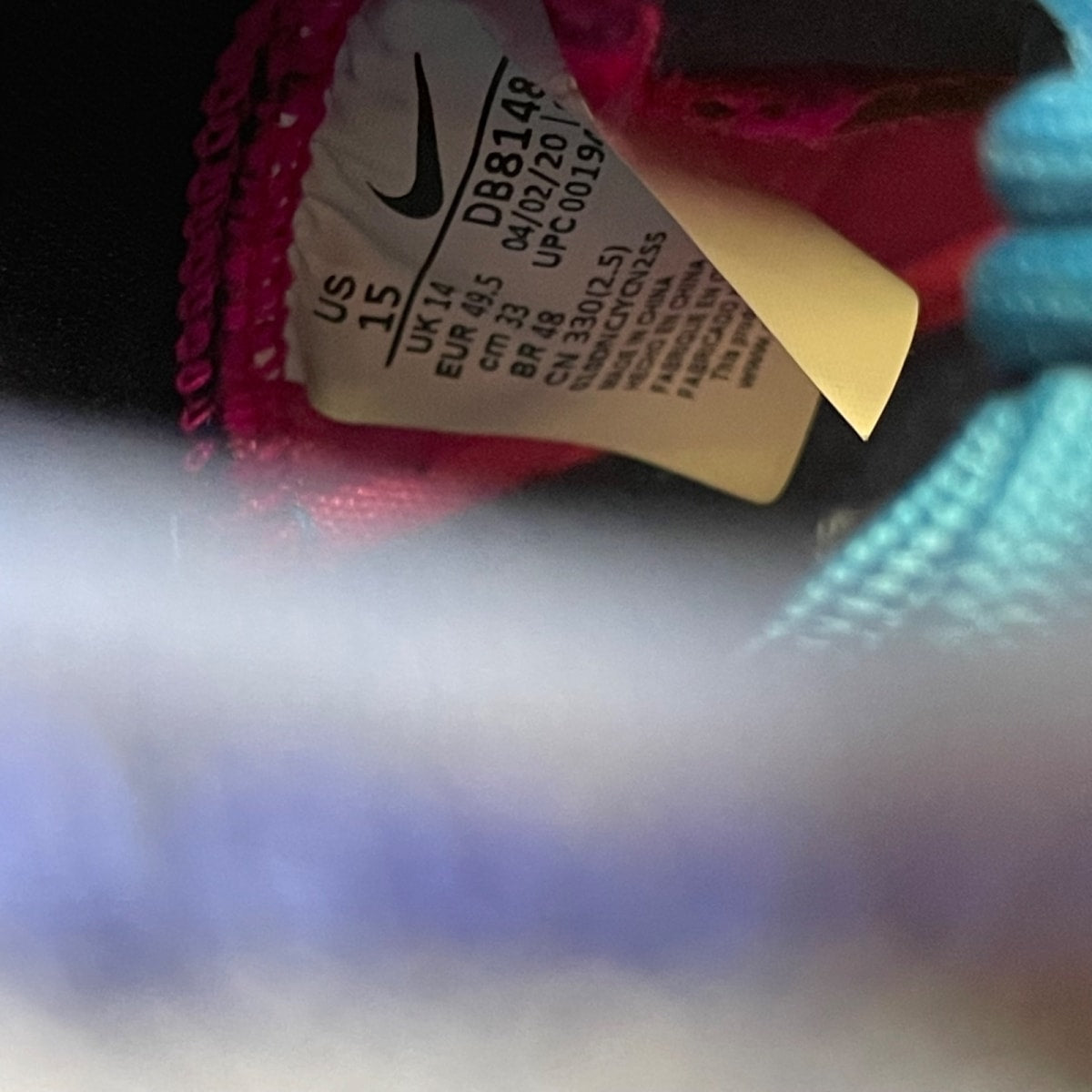 Nike LeBron 18 Los Angeles By Night 15 (Moderately Worn Pre-Owned)NikePink Prime/Multi-Color-Blue Void - Image 6