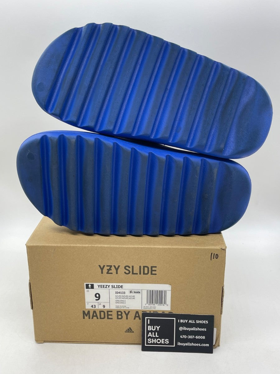 adidas Yeezy Slide Azure 9 (Moderately Worn Pre-Owned) - Image 7