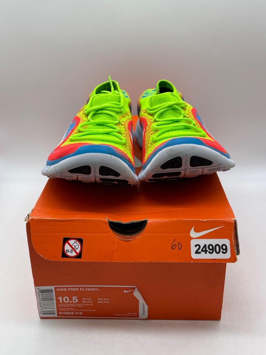 Nike Free Flyknit+ 'Electric Green' 10.5 (Moderately Worn Pre-Owned)Nike - Image 2