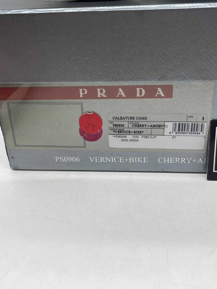 Prada America's Cup 'Red Silver Patent' 8 (Heavily Worn Pre-Owned) - Image 9