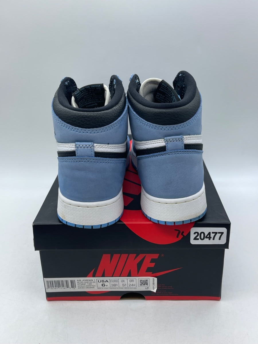 Jordan 1 Retro High OG University Blue (GS) 6Y (Moderately Worn Pre-Owned) - Image 3