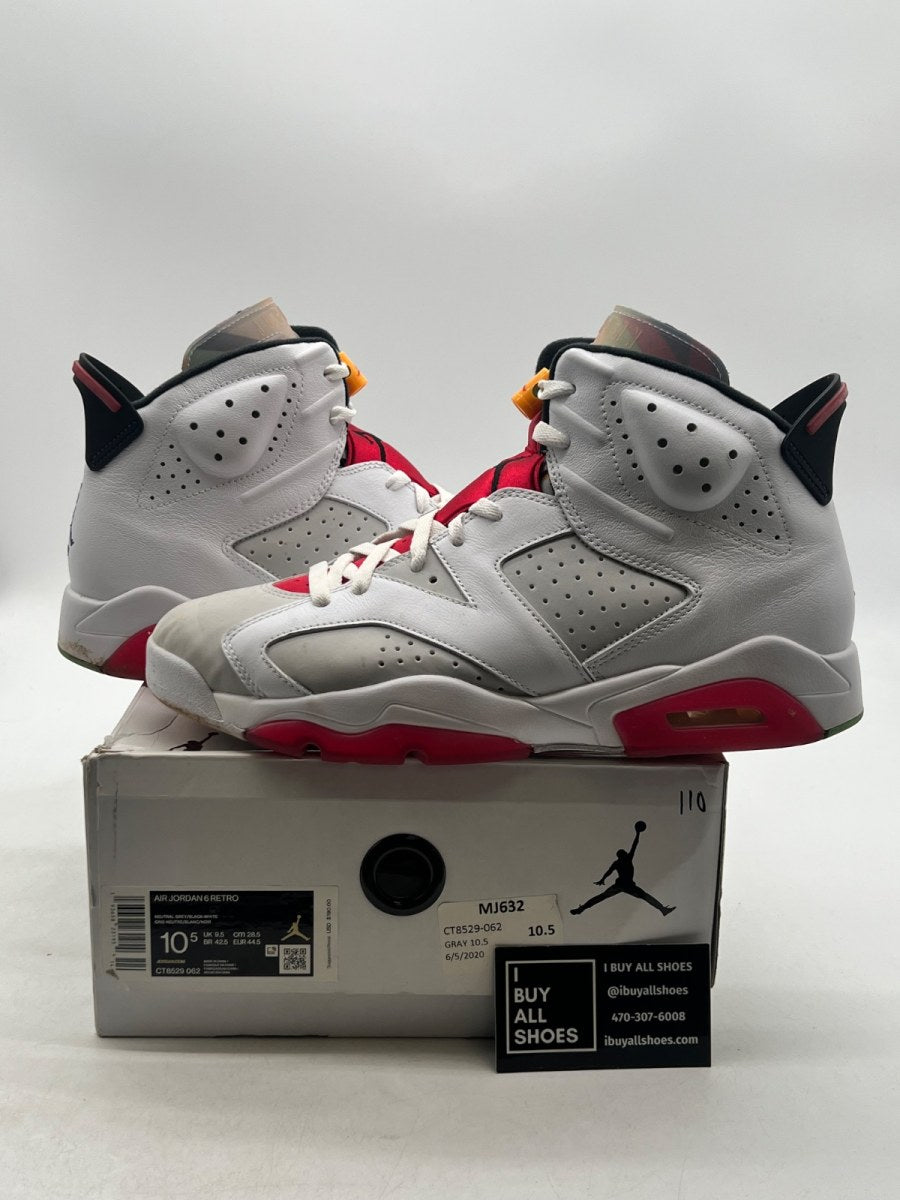 Jordan 6 Retro Hare 10.5 (Moderately Worn Pre-Owned) - Image 1