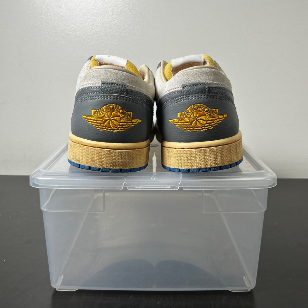 Jordan 1 Low Vintage UNC Grey 12 (Lightly Worn Pre-Owned)JordanWhite/University Blue-Grey-Sail - Image 6
