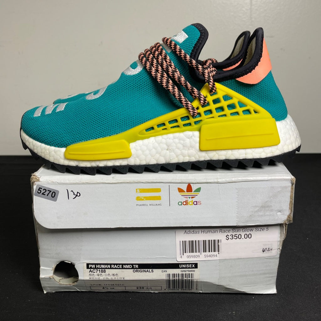 adidas Human Race NMD Pharrell Sun Glow (Size 5) - Image 3