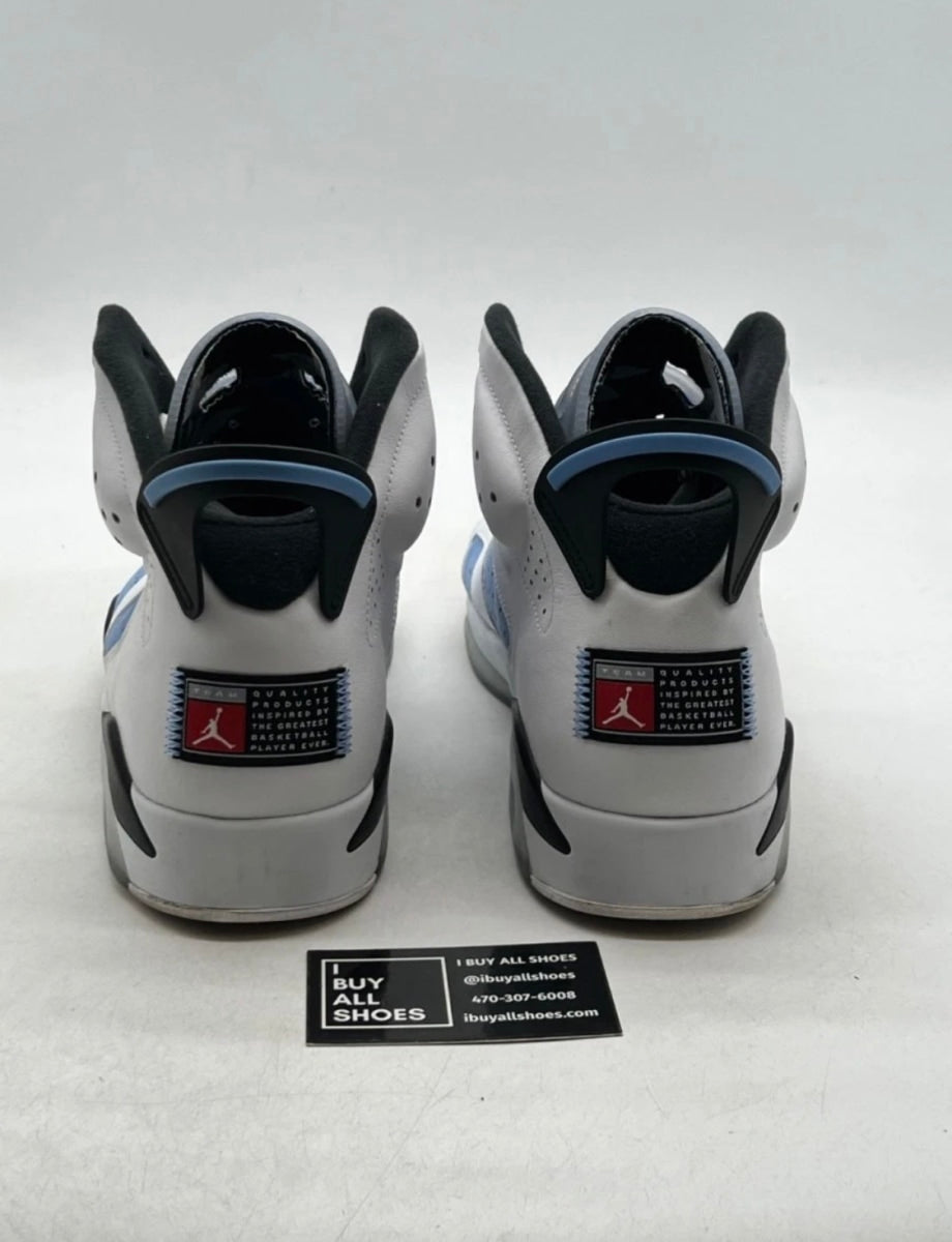 Jordan 6 Retro UNC White 13 (Moderately Worn Pre-Owned)JordanUniversity Blue/White/College Navy/Black - Image 5