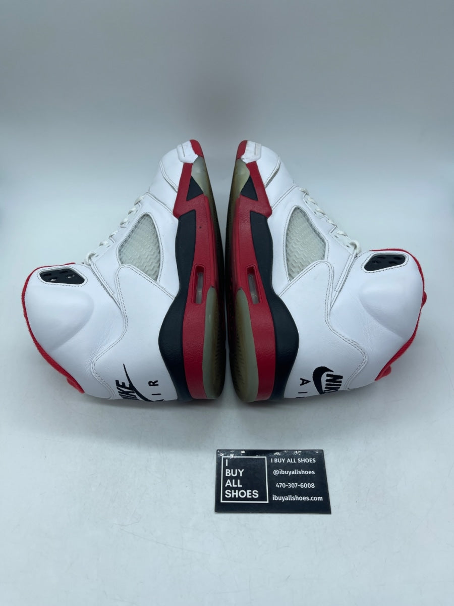Jordan 5 Retro Fire Red Black Tongue (2025) 11 (Heavily Worn Pre-Owned) - Image 6