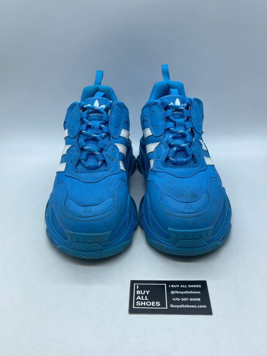 Balenciaga Triple S adidas Blue White 46 (Moderately Worn Pre-Owned) - Image 2
