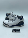 Jordan 3 Retro Midnight Navy 9 (Moderately Worn Pre-Owned) - Image 1