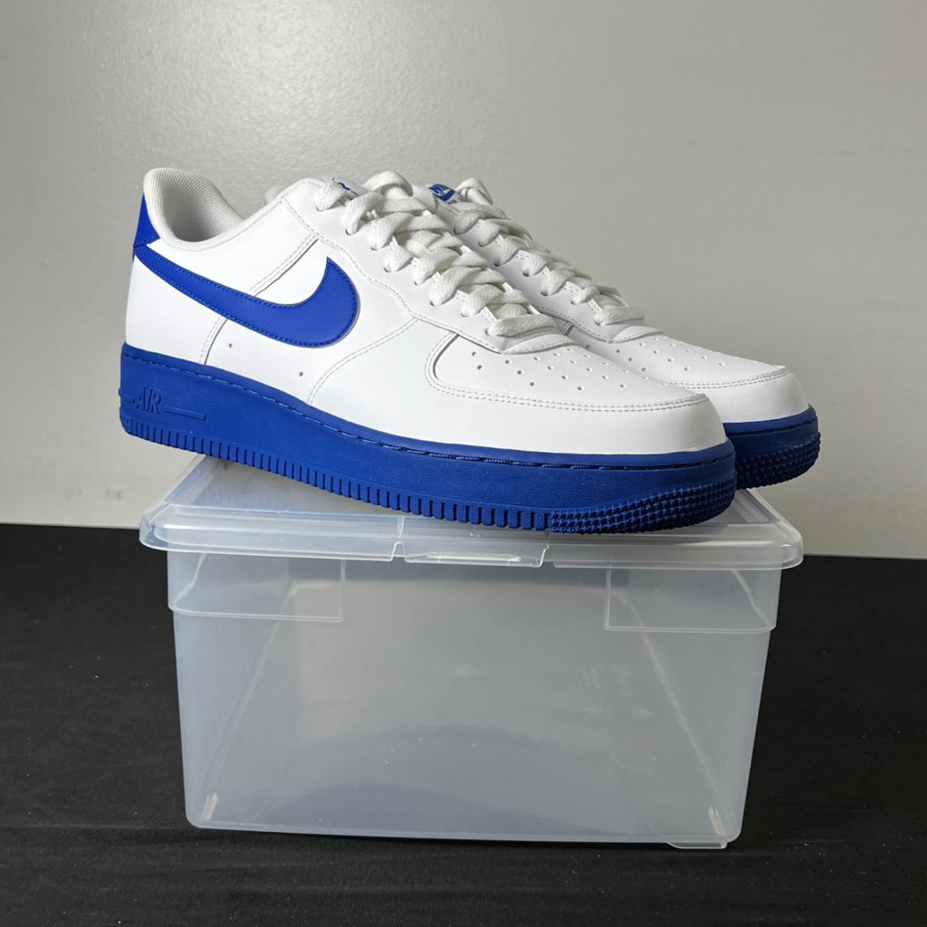 Nike Air Force 1 Low 07 White Royal 10 (New Pre-Owned)NikeWhite/Royal Blue - Image 1