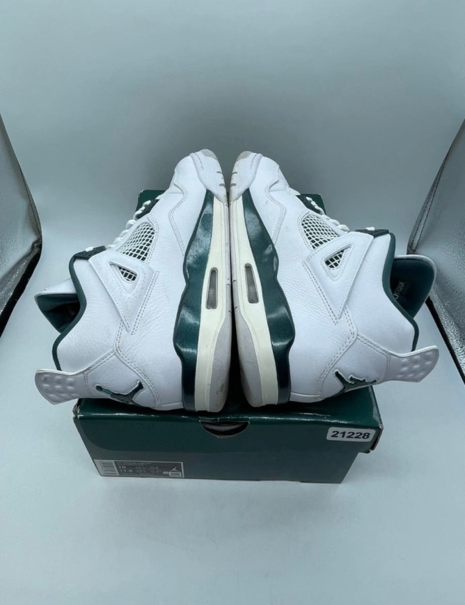Jordan 4 Retro Oxidized Green 10 (Lightly Worn Pre-Owned)JordanWhite/Oxidized Green/White/Neutral Grey - Image 4
