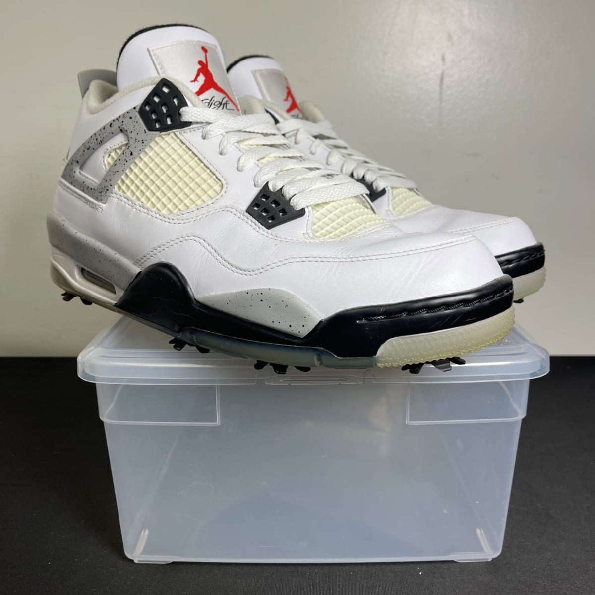 Jordan 4 Retro Golf White Cement (Size 10.5) - aux