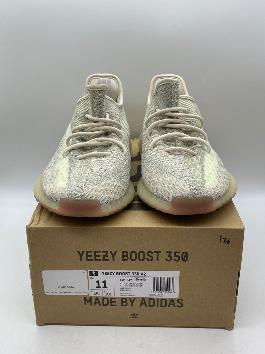 adidas Yeezy Boost 350 V2 Citrin (Non-Reflective) 11 (Moderately Worn Pre-Owned)adidasCitrin/Citrin/Citrin - Image 2