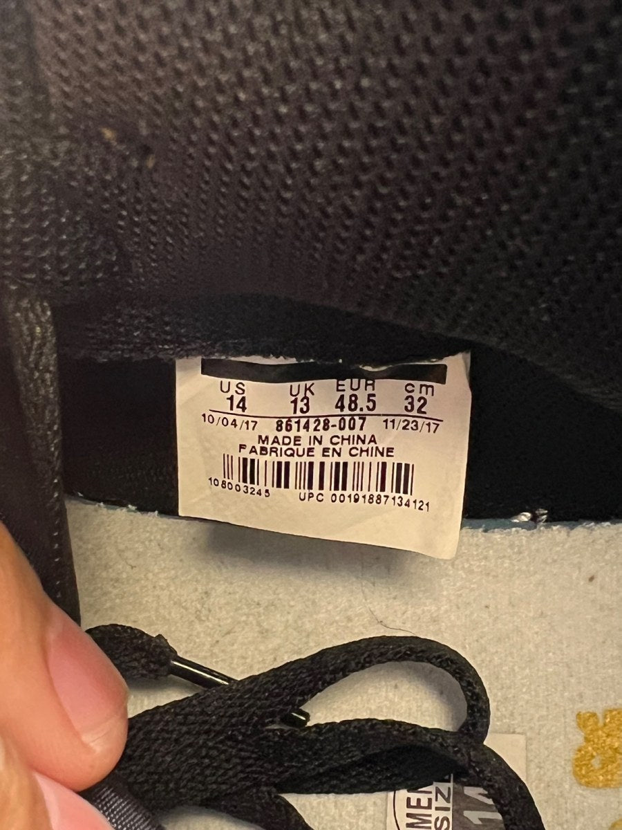 Jordan 1 Retro High NRG Patent Gold Toe 14 (Lightly Worn Pre-Owned)JordanBlack/Metallic Gold-Summit White - Image 7