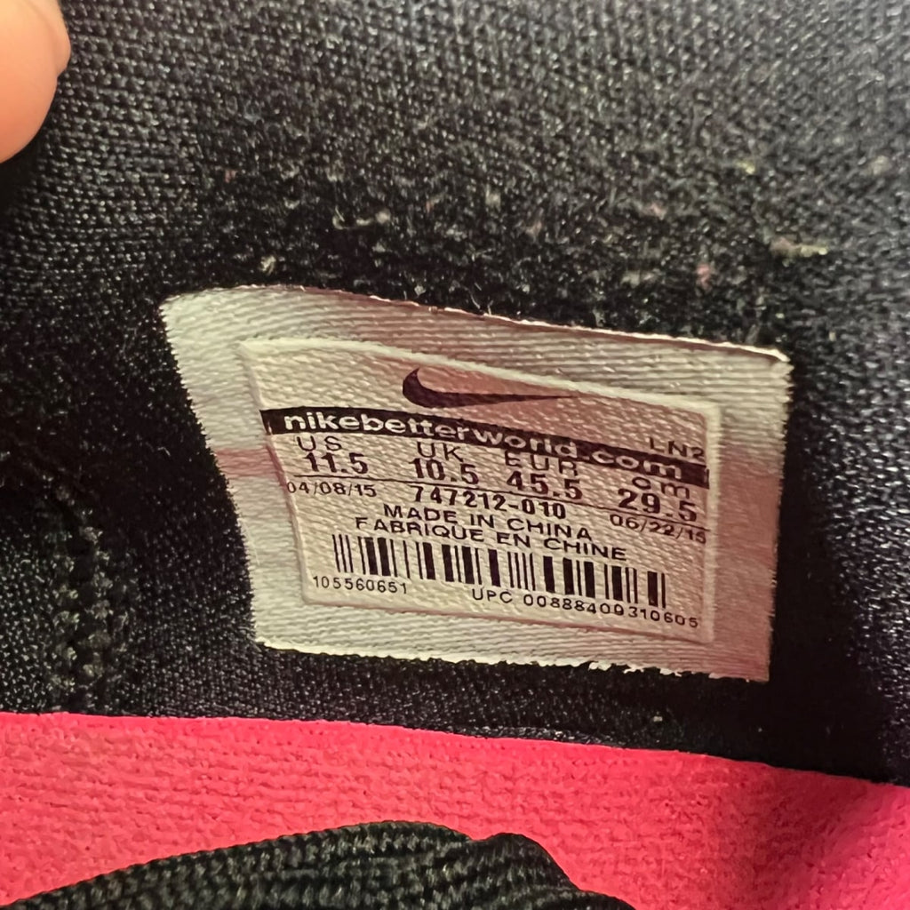 Nike Kobe 10 Elite Mambacurial 11.5 (Moderately Worn Pre-Owned)NikeBlack/Black-Wolf Grey-Pink Flash - Image 7