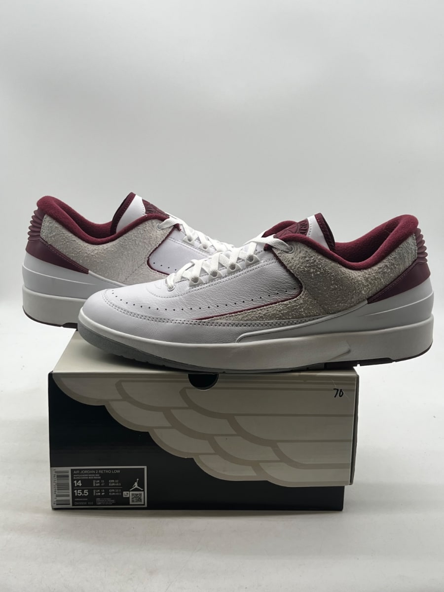 Jordan 2 Retro Low Cherrywood 14 (Lightly Worn Pre-Owned) - Image 1