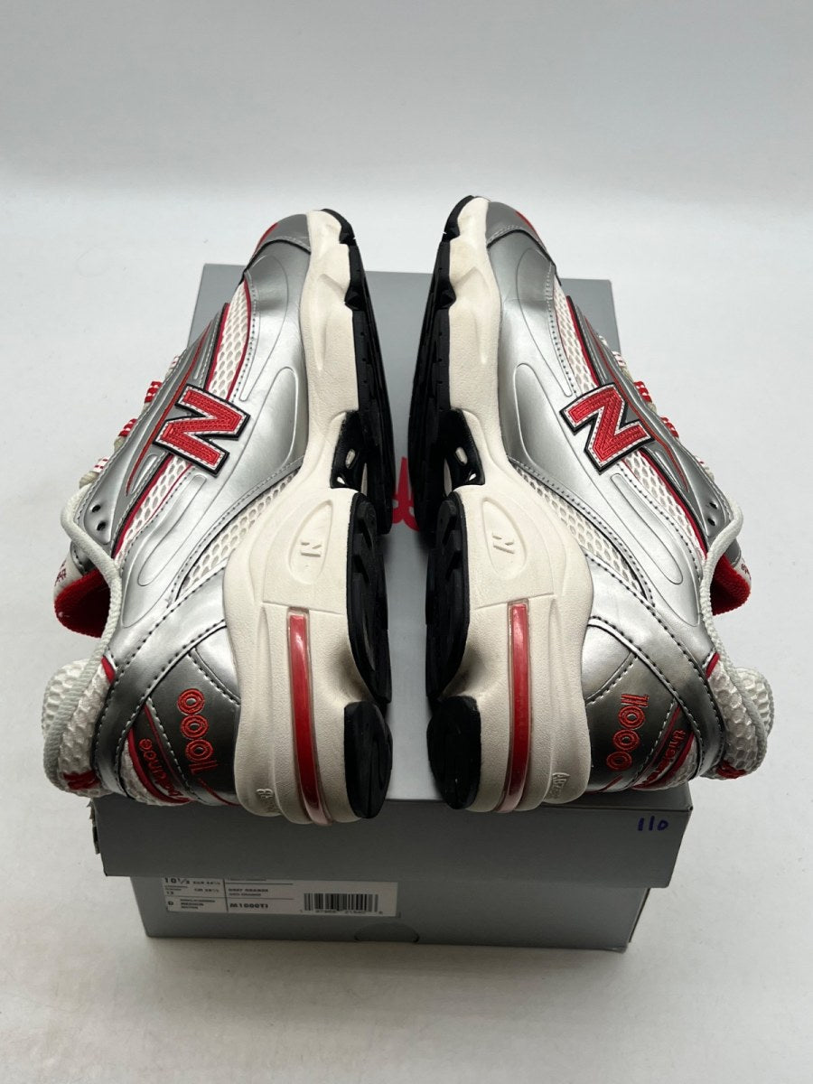 New Balance 1000 thisisneverthat Metallic Silver Red 10.5 (Lightly Worn Pre-Owned)New BalanceMetallic Silver/Red - Image 9