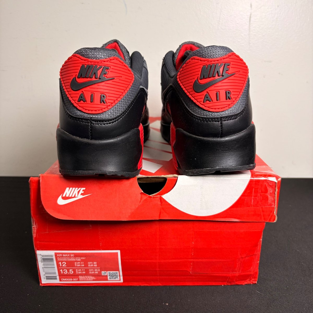 Nike Air Max 90 'Iron Grey Fire Red' (Size 12) - Image 4