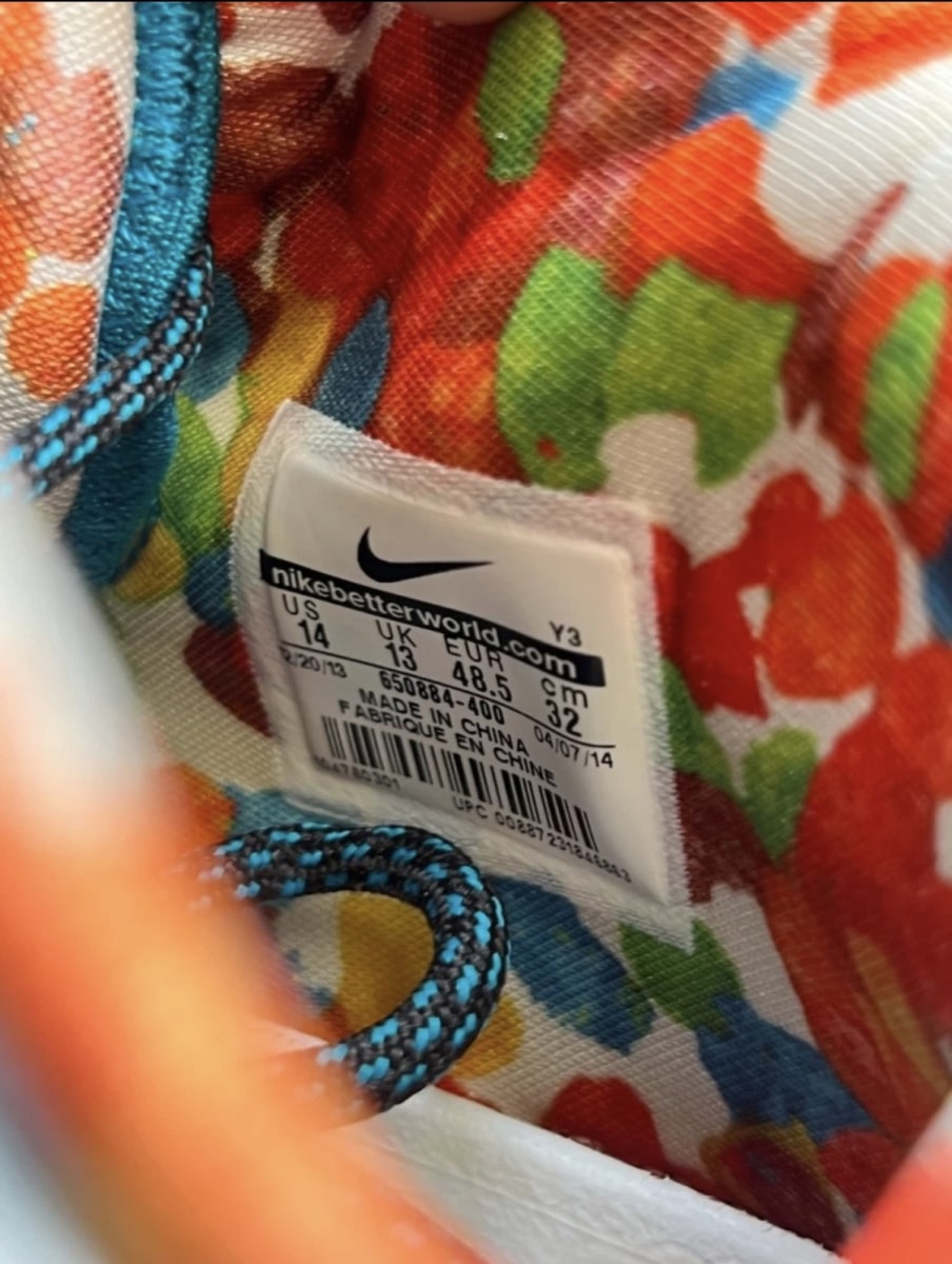 Nike LeBron 11 What the LeBron 14 (Moderately Worn Pre-Owned)NikeBlack Lava/Silver Ice-Galaxy Blue - Image 9