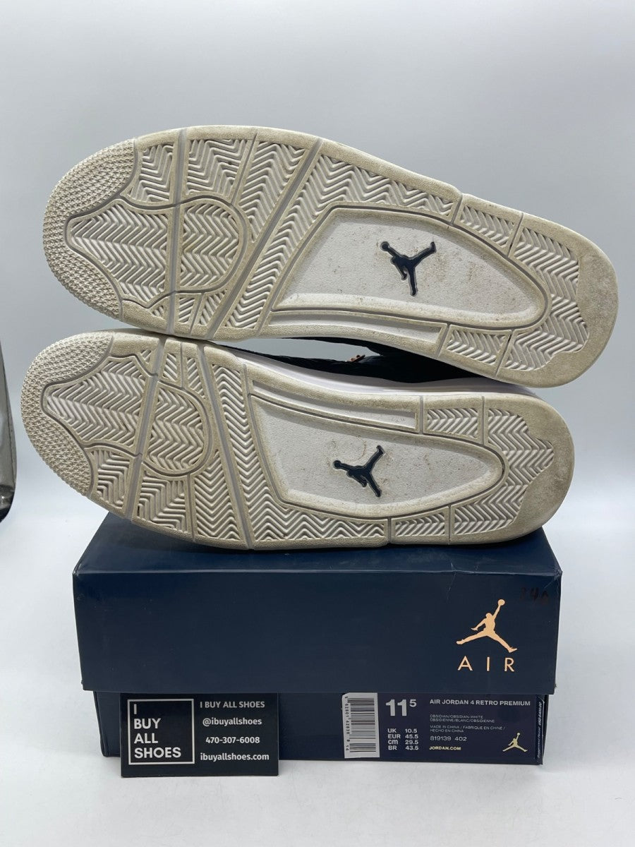 Jordan 4 Retro Obsidian 11.5 (Moderately Worn Pre-Owned) - Image 7