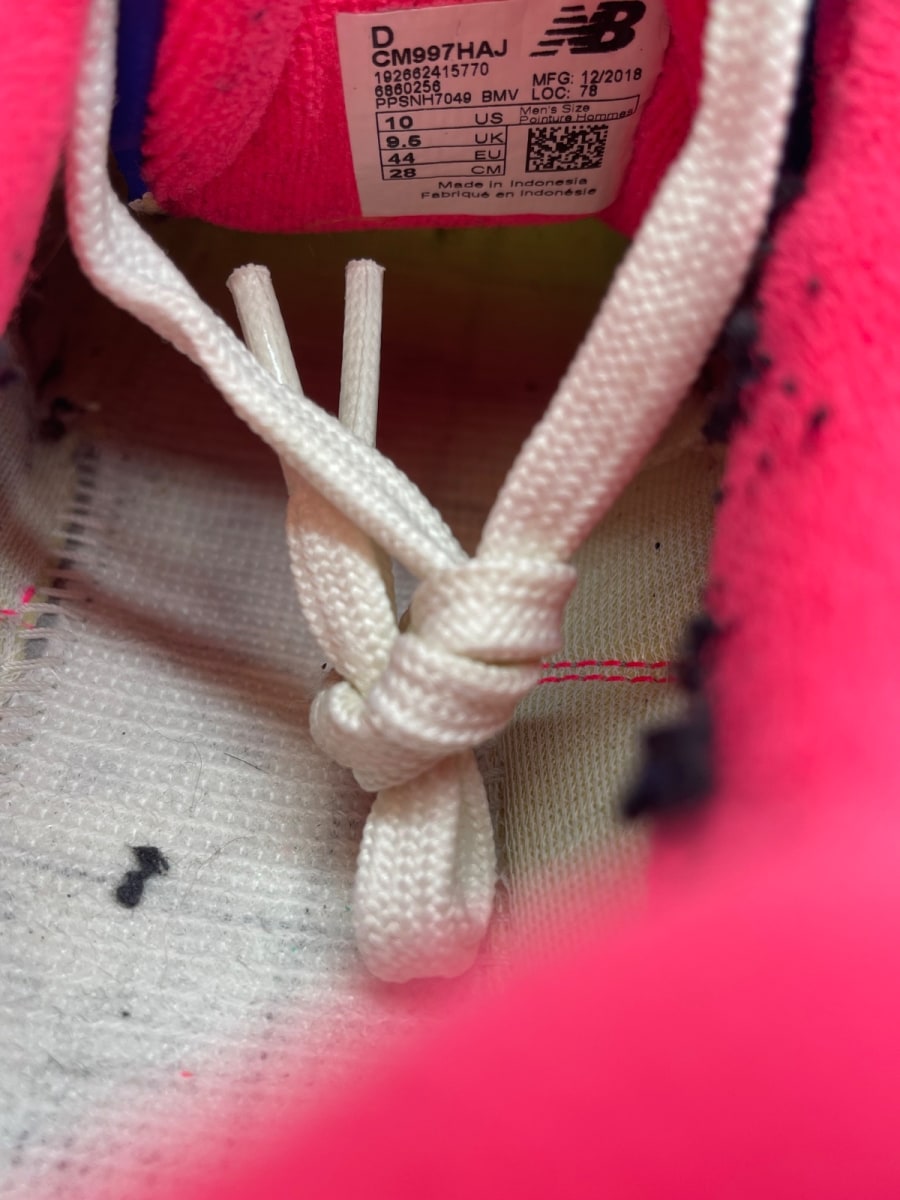 New Balance 997 'White Pink Blue' 10 (Moderately Worn Pre-Owned) - Image 8