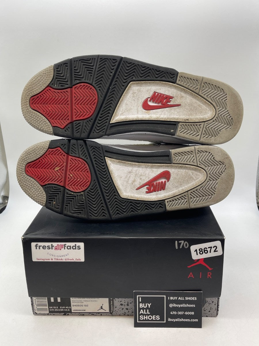 Jordan 4 Retro White Cement (2016) 11.5 (Heavily Worn Pre-Owned) - Image 7
