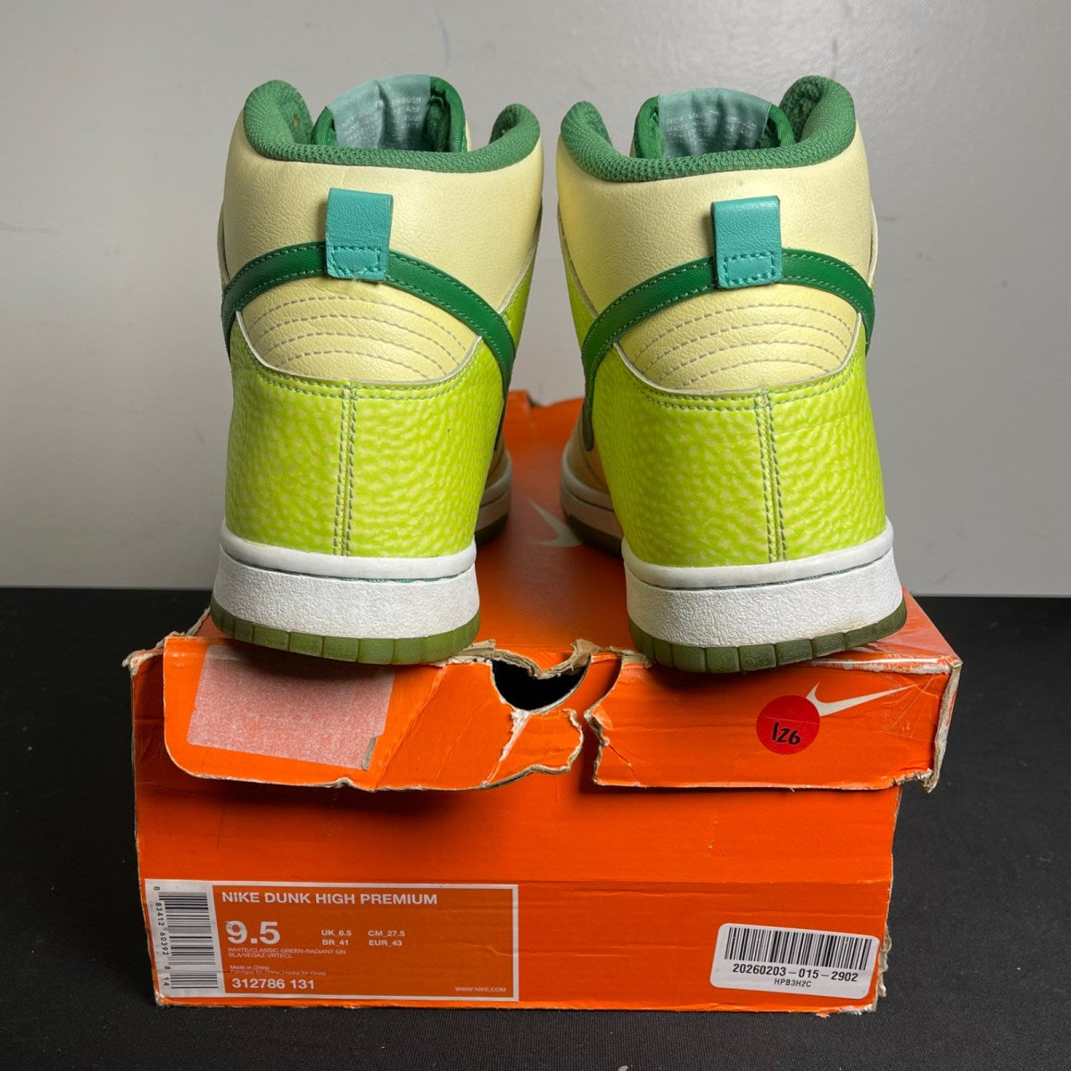 Nike Dunk High Glow-In-The-Dark 2 (Size 9.5) - Image 4