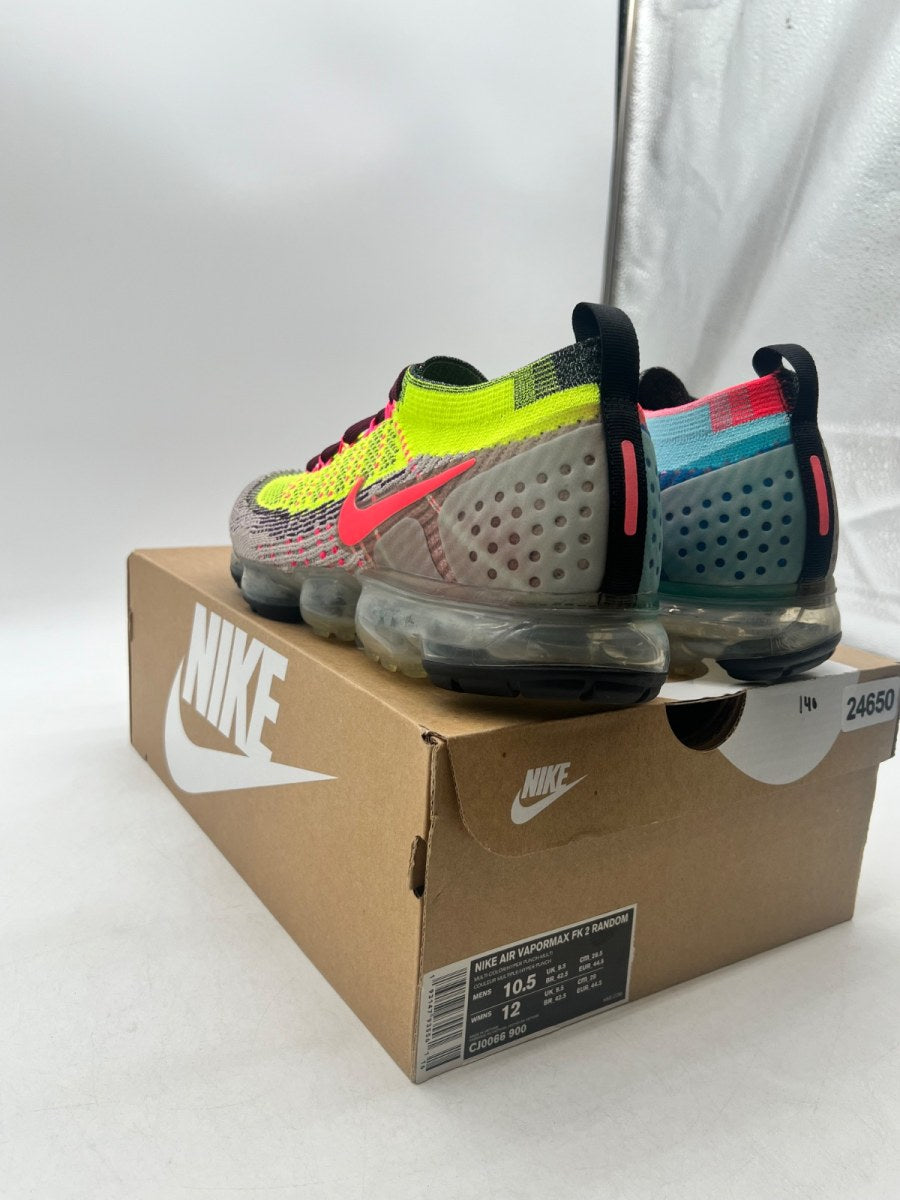 Nike Air VaporMax Flyknit 2 Random Yarn 10.5 (Lightly Worn Pre-Owned)NikeMulti-Color/Bright Crimson-Multi-Color-Multi-Color - Image 4