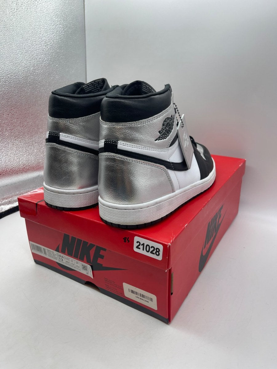 Jordan 1 Retro High Silver Toe (Women's) 13W (Moderately Worn Pre-Owned) - Image 5