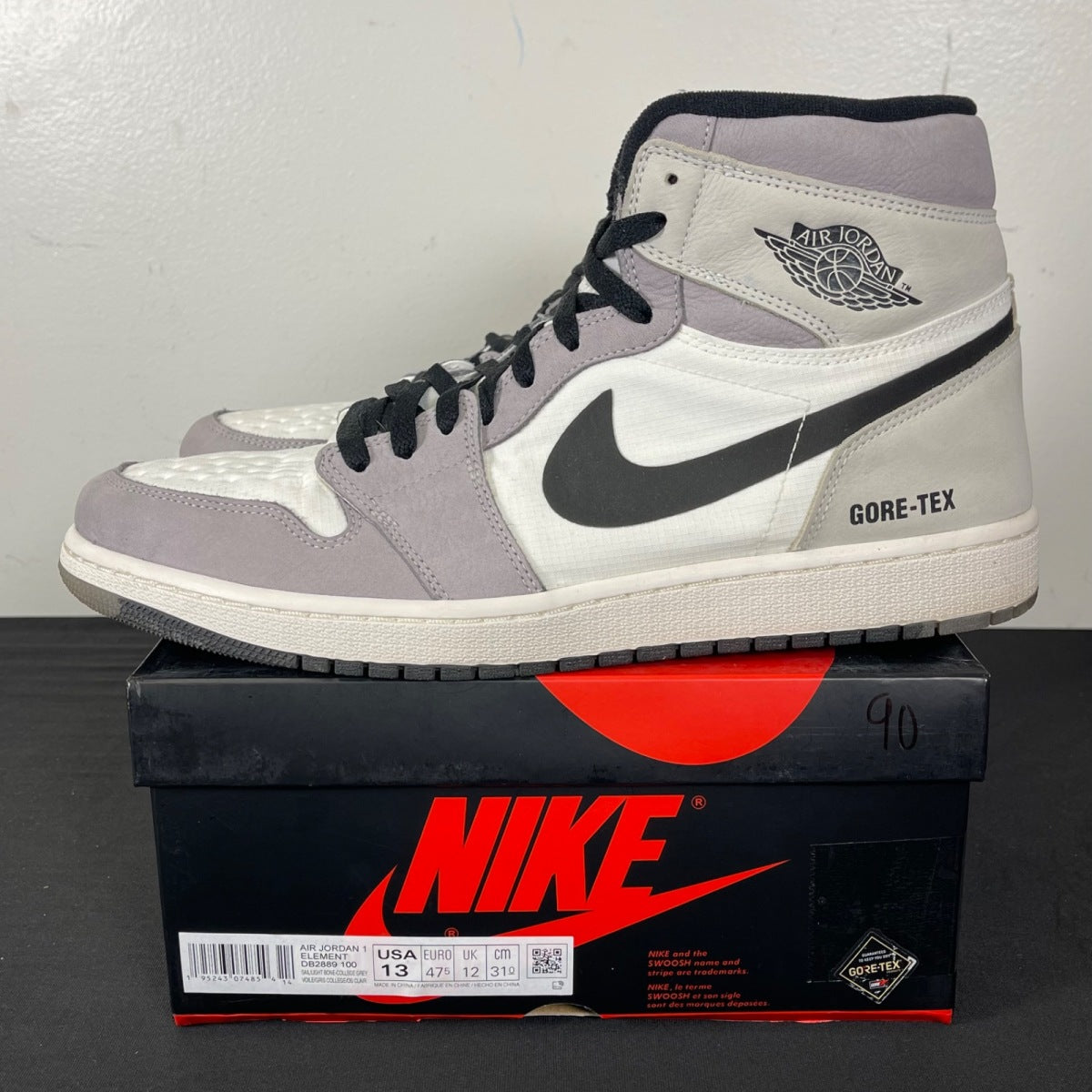 Jordan 1 Retro High Element Gore-Tex Light Bone 13 (Moderately Worn Pre-Owned)JordanSail/Light Bone/College Grey/Black - Image 3