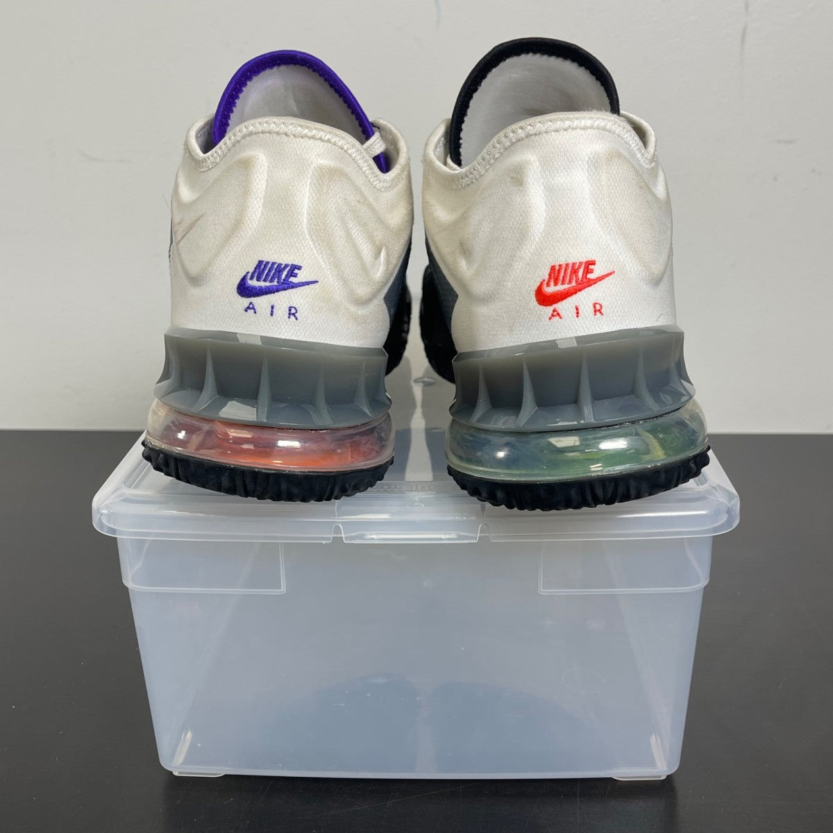 Nike LeBron 18 Low Greedy 12 (Moderately Worn Pre-Owned)NikeWhite/Black-Iron Grey - Image 4