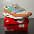 Nike Air Max 1 Light Madder Root Worn Blue 13 (Lightly Worn Pre-Owned)NikeLight Madder Root/Vivid Green-Rattan - Image 1