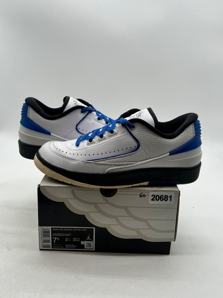 Jordan 2 Retro Low Varsity Royal (Women's) 7.5W (Moderately Worn Pre-Owned) - Image 1