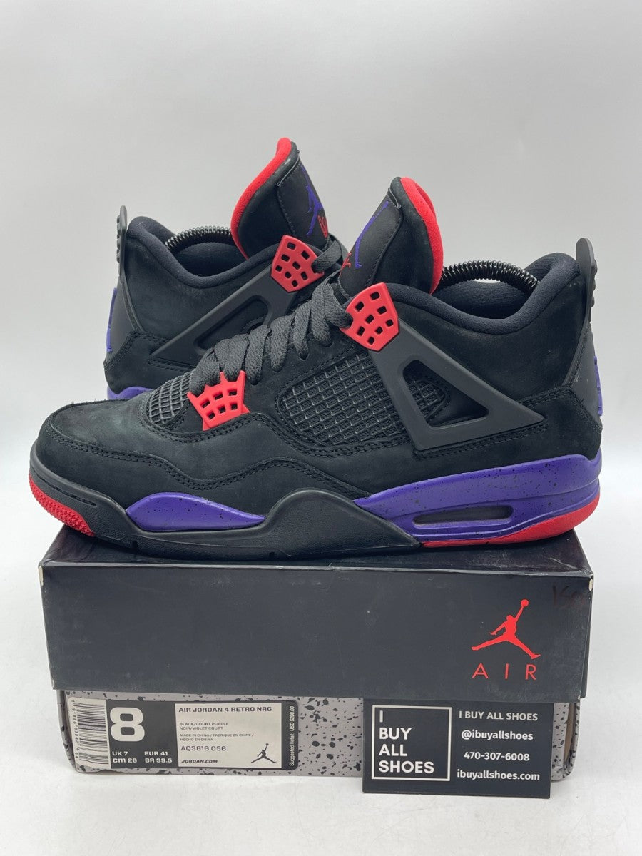 Jordan 4 Retro Raptors Drake OVO (2019) 8 (Moderately Worn Pre-Owned) - Image 1