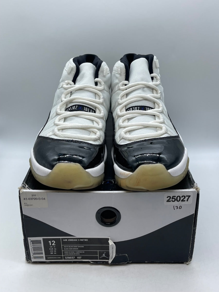 Jordan 11 Retro Concord (2011) 12 (Moderately Worn Pre-Owned)JordanWhite/Black-Dark Concord - Image 2