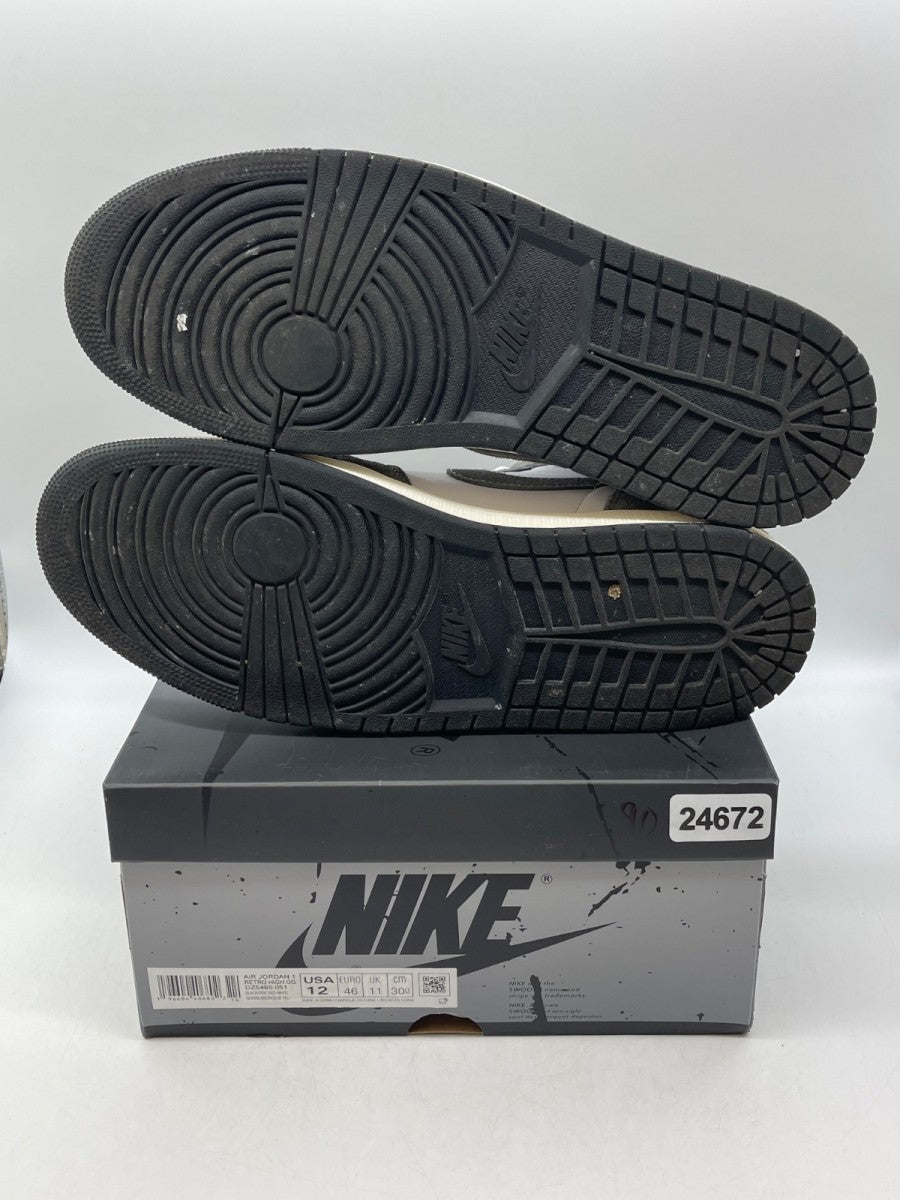 Jordan 1 Retro High OG Washed Black 12 (Moderately Worn Pre-Owned)JordanBlack/Fire Red/Light Smoke Grey/Sail - Image 7