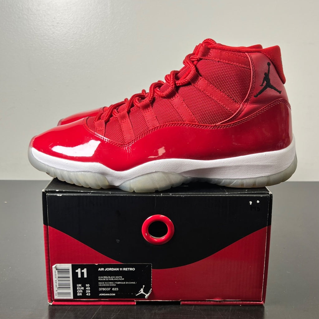 Jordan 11 Retro Win Like 96 11 (Lightly Worn Pre-Owned)JordanGym Red/Black-White - Image 3