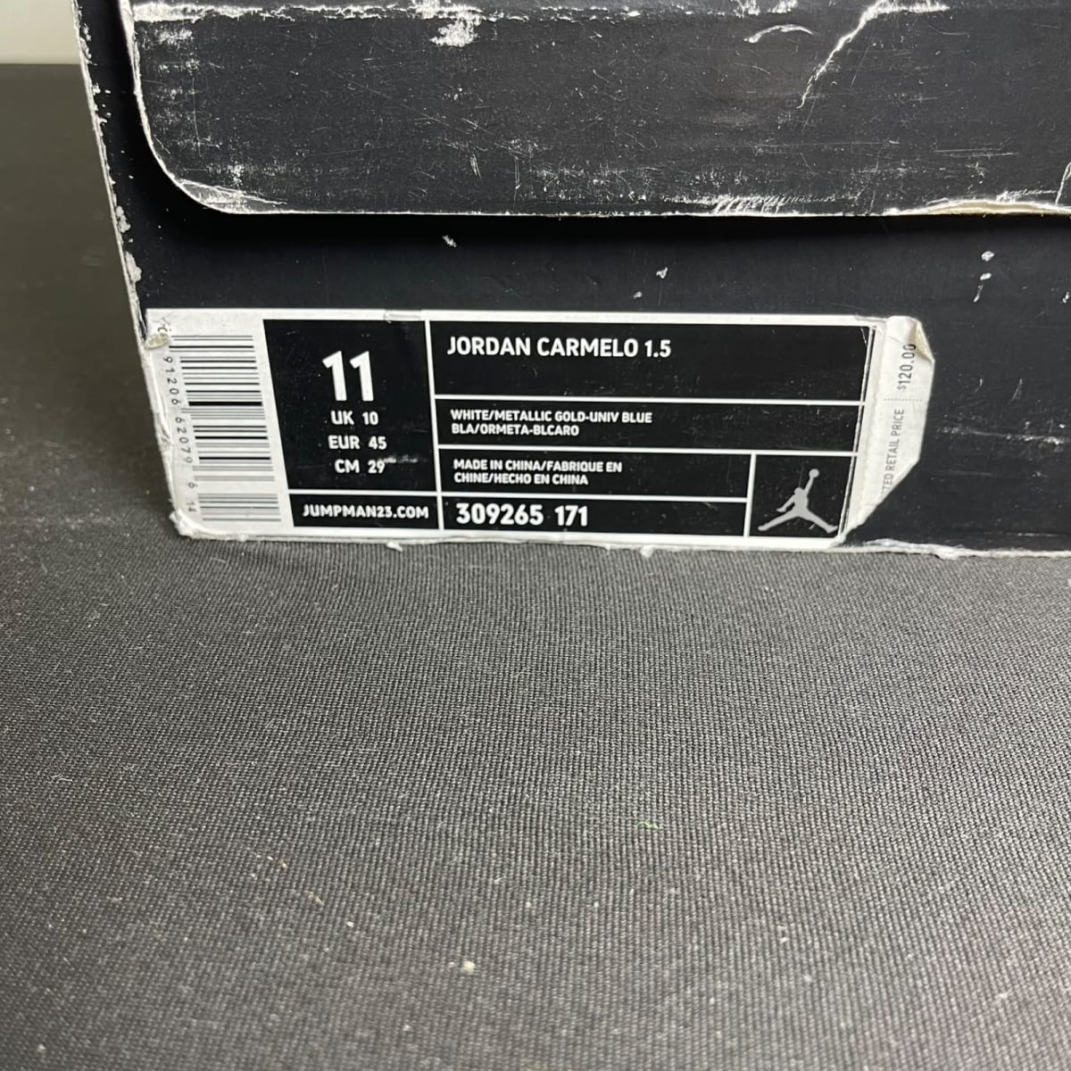 Jordan Melo 1.5 White University Blue OG (Size 11) - aux