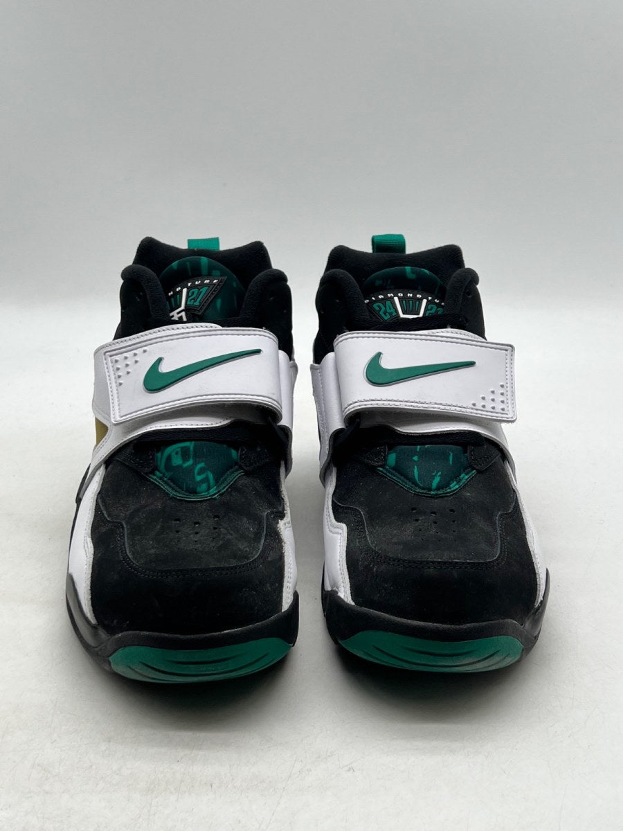 Nike Air Diamond Turf Emerald 13 (Lightly Worn Pre-Owned)NikeBlack/Mystic Green-White-Golden Tussah - Image 2