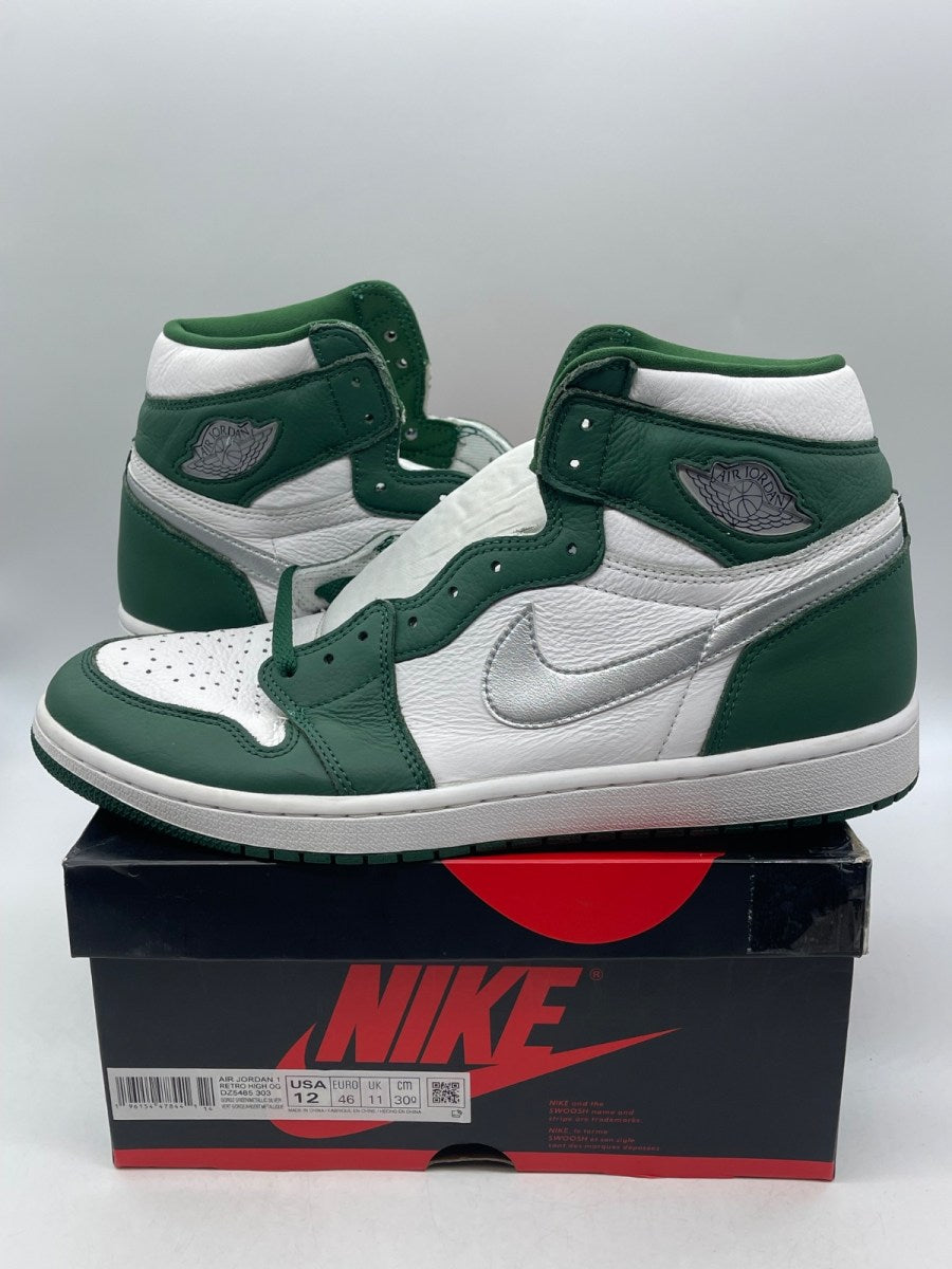 Jordan 1 Retro High OG Gorge Green 12 (Moderately Worn Pre-Owned) - Image 1