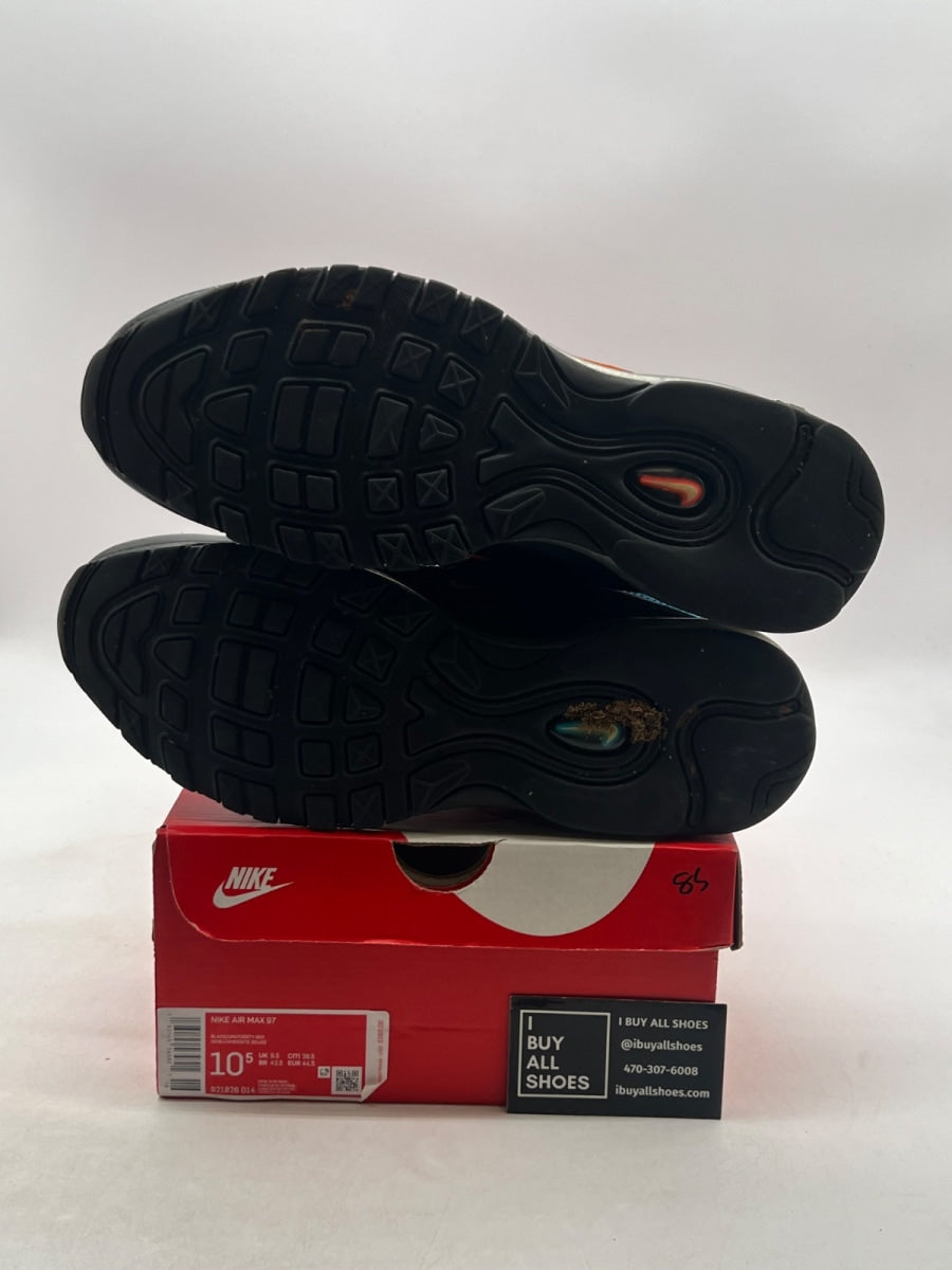Nike Air Max 97 Black Red Silver 10.5 (Moderately Worn Pre-Owned) - Image 8