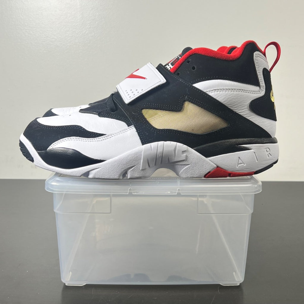 Nike Air Diamond Turf 49ers (2025) 13 (Lightly Worn Pre-Owned)NikeWhite/Fire Red/Black/Metallic Gold - Image 3