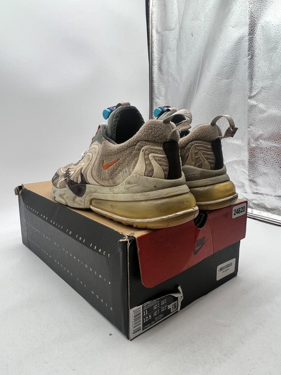 Nike Air Max 270 React ENG Travis Scott Cactus Trails 11 (Heavily Worn Pre-Owned)NikeLight Cream/Dark Hazel-Mica Green-Starfish - Image 5