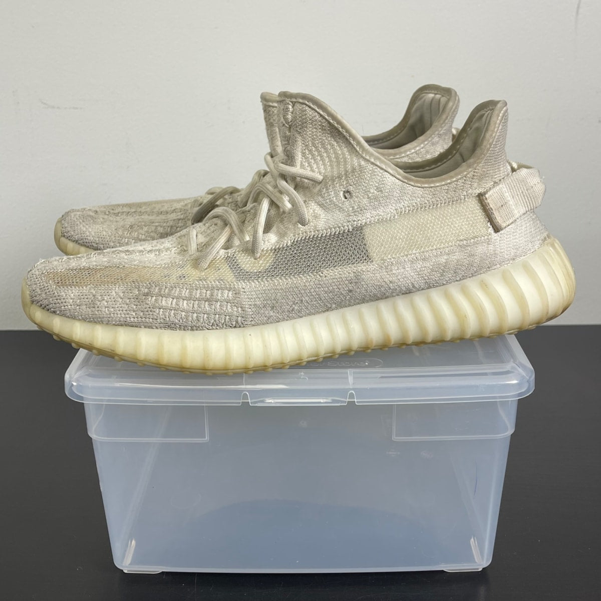 adidas Yeezy Boost 350 V2 Bone 11 (Moderately Worn Pre-Owned)adidasBone/Bone/Bone - Image 3