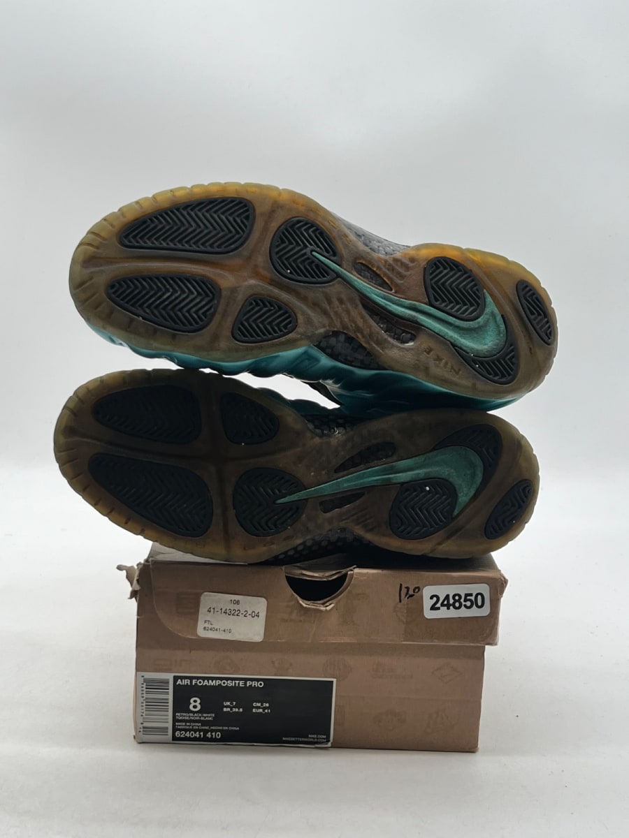 Nike Air Foamposite Pro Electric Blue 8 (Moderately Worn Pre-Owned)NikeRetro/Black-White - Image 8