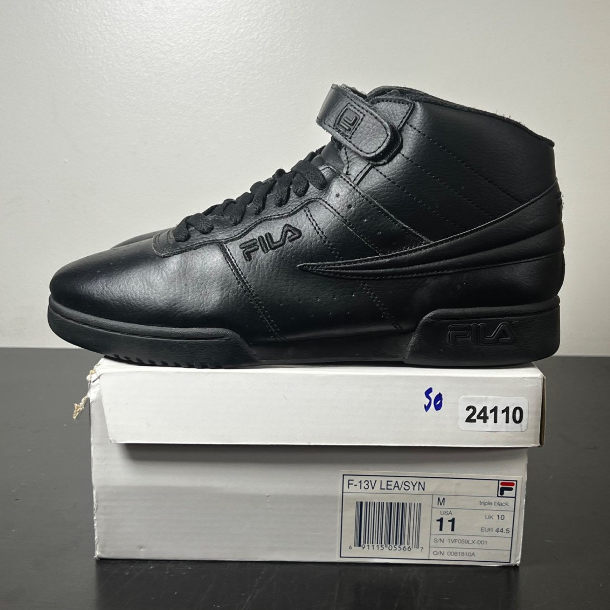 Fila F13 Velcro 'Triple Black' 11 (Lightly Worn Pre-Owned)Fila - Image 3